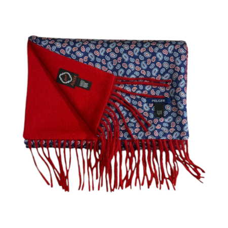 Ascot | Shawl 8150-1 blauw/rood