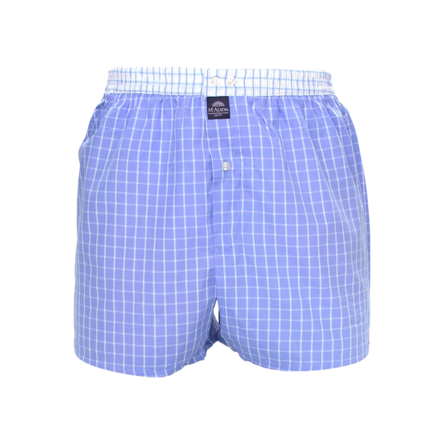 McAlson | M 0222 blauw-wit ruit - Afbeelding 2