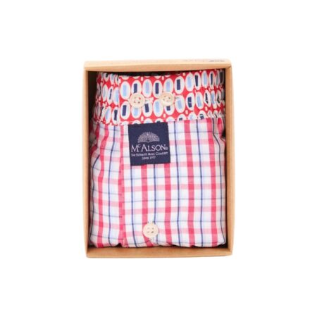 McAlson | M5305 fuchsia/navy ruit