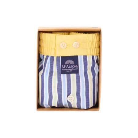 McAlson | M5315 navy/geel streep