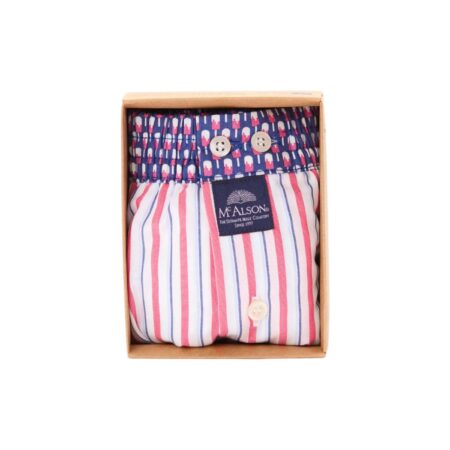 McAlson | M5304 navy/fuchsia streep