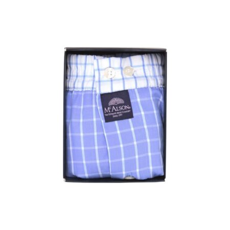 McAlson | M 0222 blauw-wit ruit