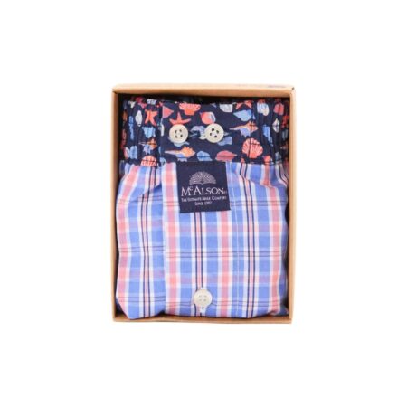 McAlson | M5312 blauw/roze ruit