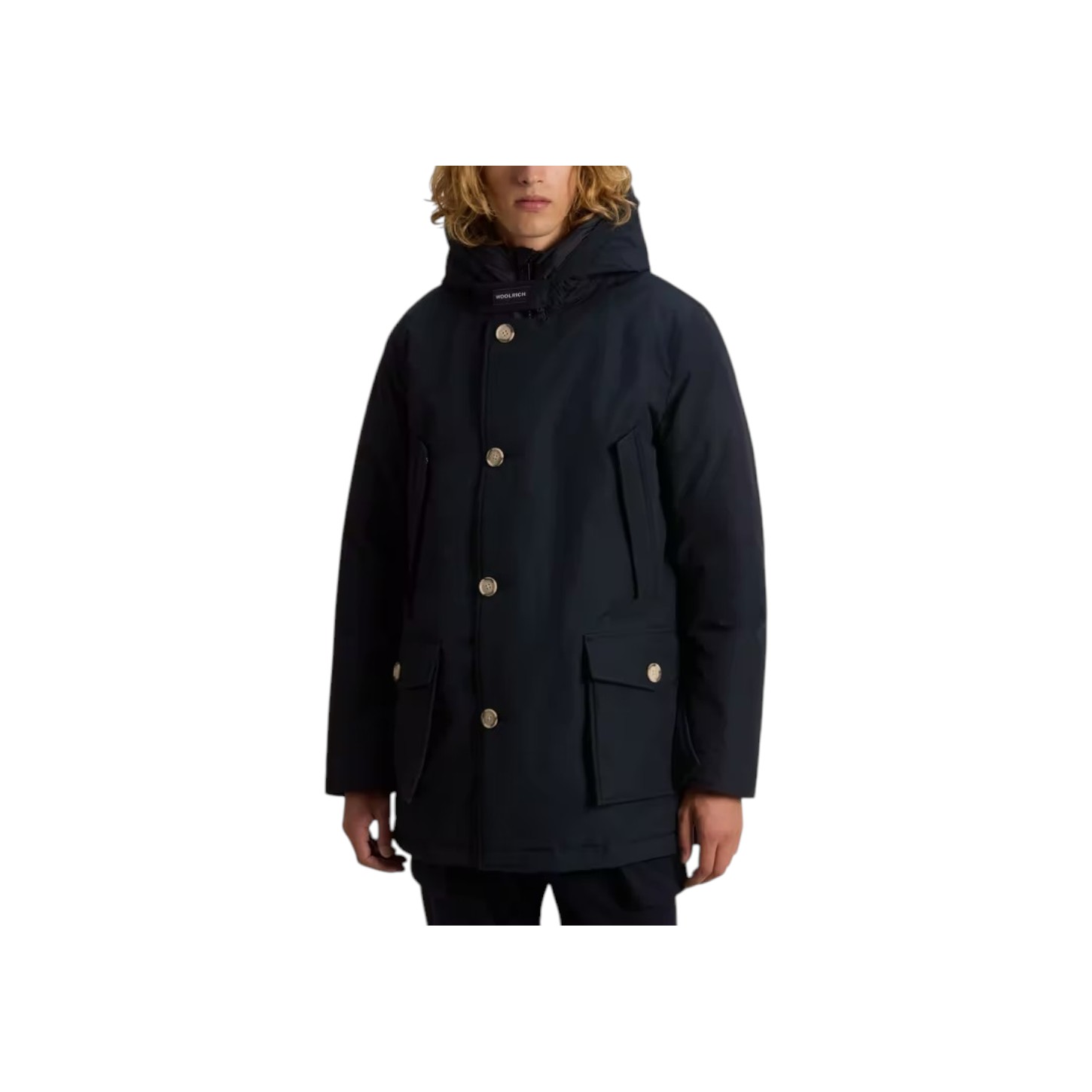 Woolrich | Artic Parka Melton Blue - MLB - Afbeelding 2