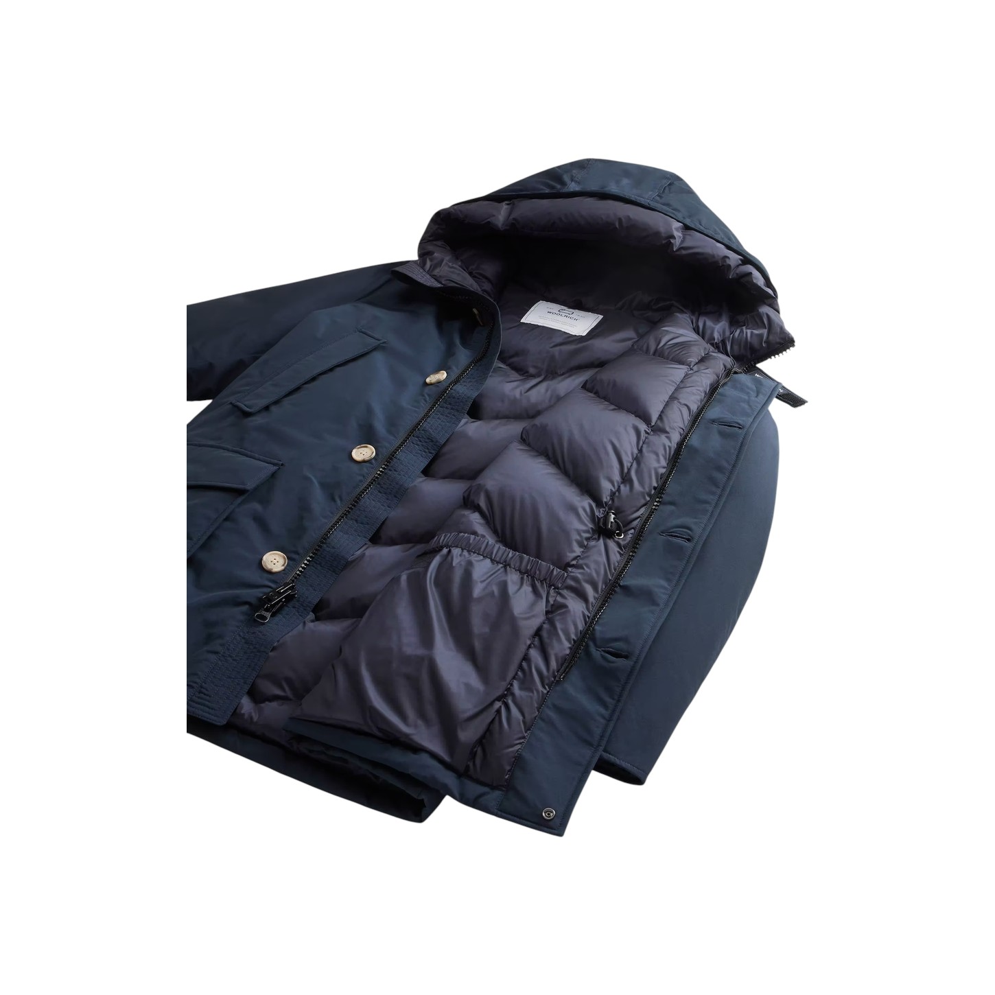 Woolrich | Artic Parka Melton Blue - MLB - Afbeelding 5